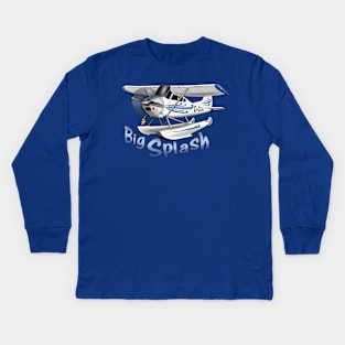 Cessna Seaplane Alaska Bush Floats Kids Long Sleeve T-Shirt